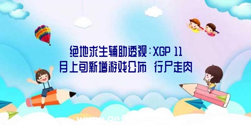 绝地求生辅助透视：XGP